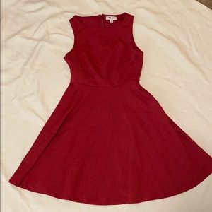 Pink/red dress with roses